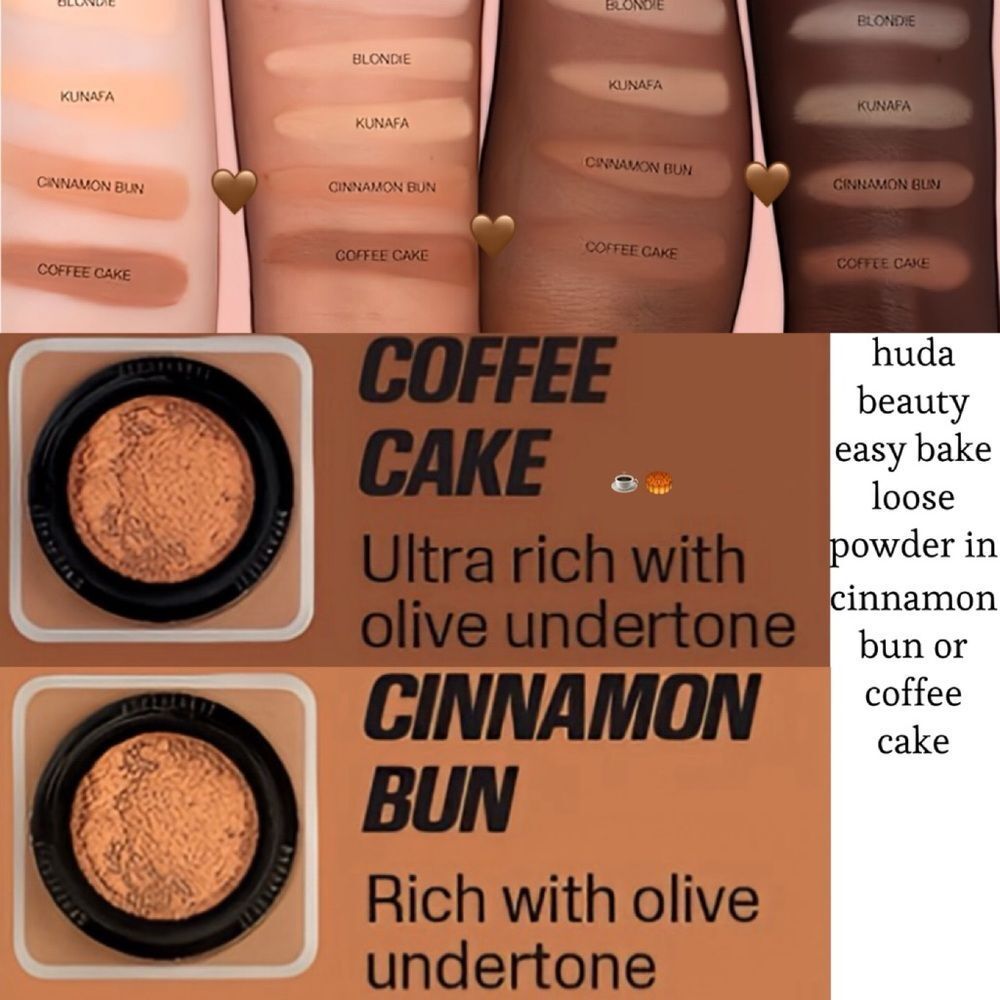 NWT HUDA BEAUTY EASY BAKE LOOSE POWDER IN COFFEE CAKE FULL SIZE 📷 NO FLASHBACK
